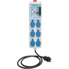 Eur Ohm - Coffret de chantier mono 6 prises 1ID 40A + 2 disj16A+6 PC 2P+T+AU + 2m HO7RNF