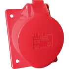 Eur Ohm - Socle 3P+N+T 32A rouge 400V CEI 309