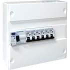 Eur Ohm - Tableau équ. 1R 1xID+6 disjoncteurs