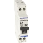 Eur Ohm - Disjoncteur 1P+N 6A NF courbe C connexion vis haut/bas 3kA