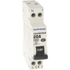 Eur Ohm - Disjoncteur 1P+N 20A NF courbe C connexion vis haut/bas 3kA