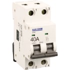 Eur Ohm - Disjoncteur 2P 40A courbe C connexion vis haut/bas 4,5kA
