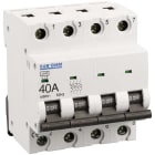 Eur Ohm - Disjoncteur 4P 40A courbe C connexion vis haut/bas 4,5kA