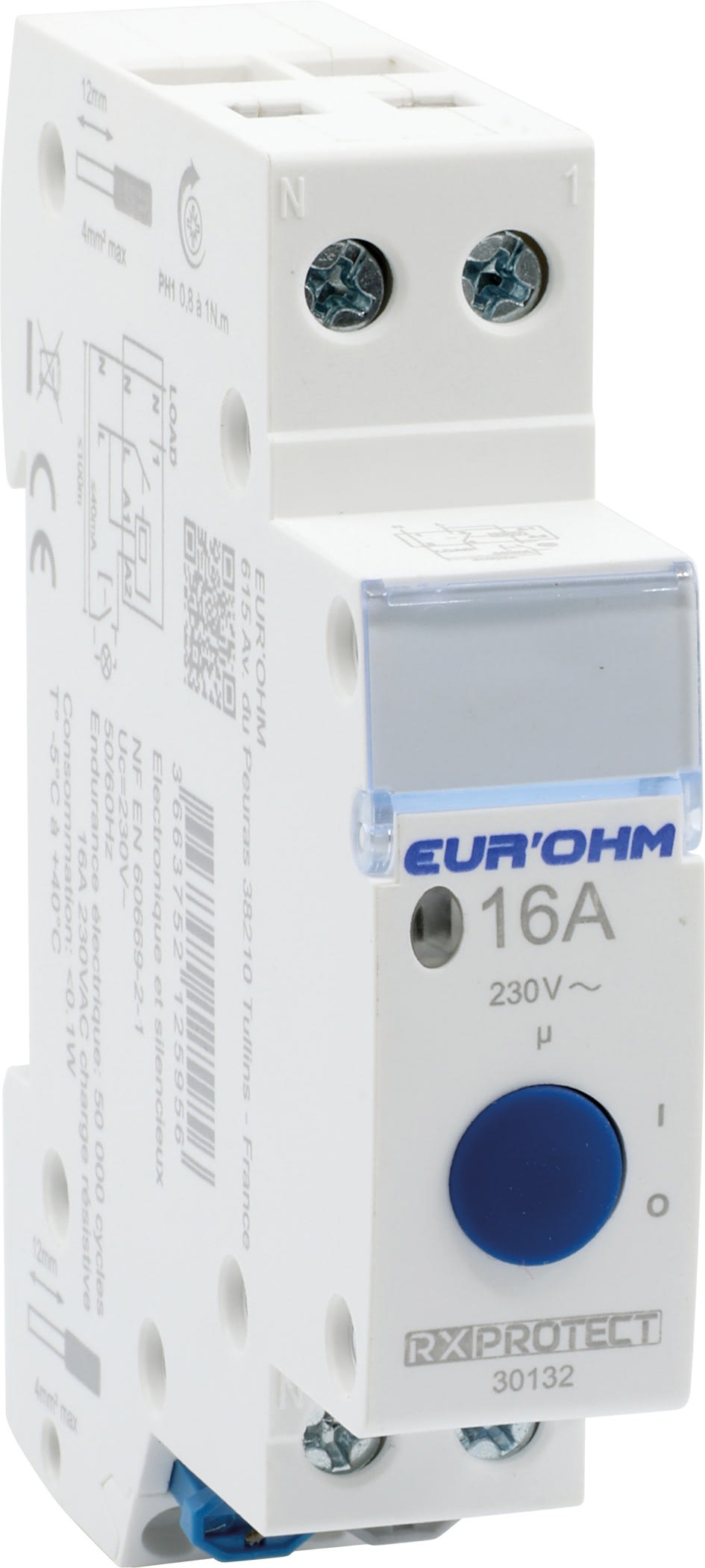 Eur Ohm - Télérupteur 16A 1P+N 1F NF