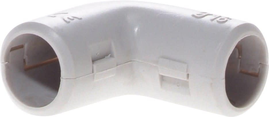 Eur Ohm - Coude Ø16mm gris (étiquette unitaire)