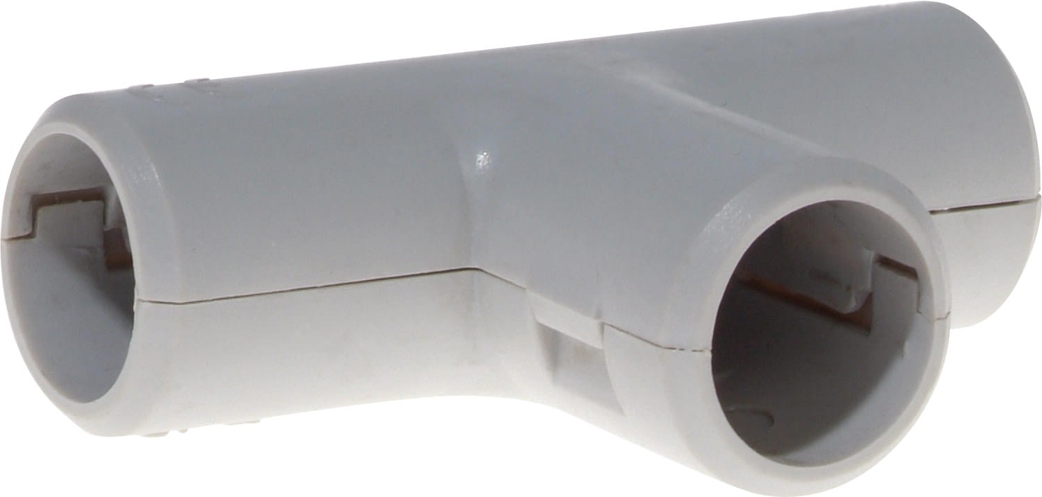 Eur Ohm - Té Ø32mm gris (etiq.uni.)