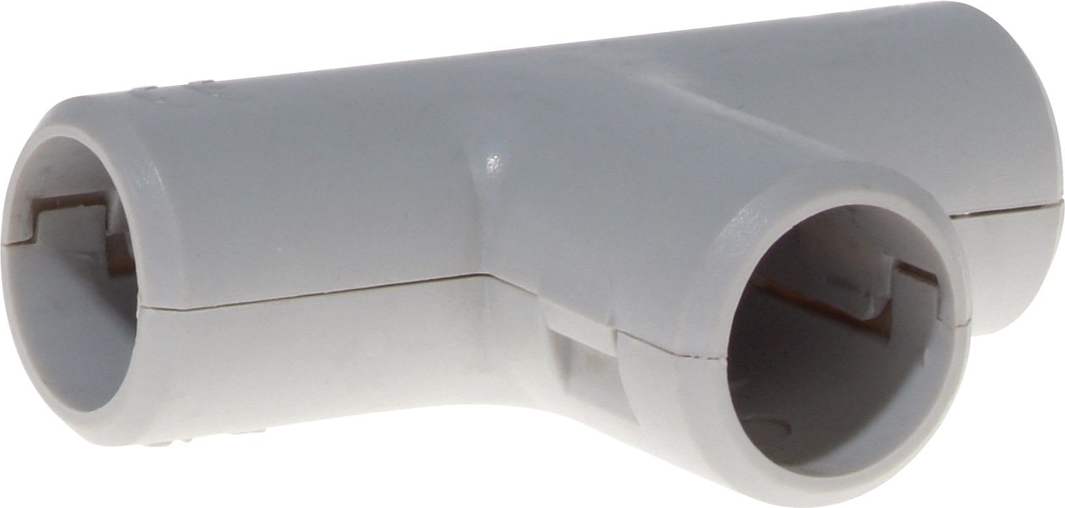 Eur Ohm - Té Ø32mm gris