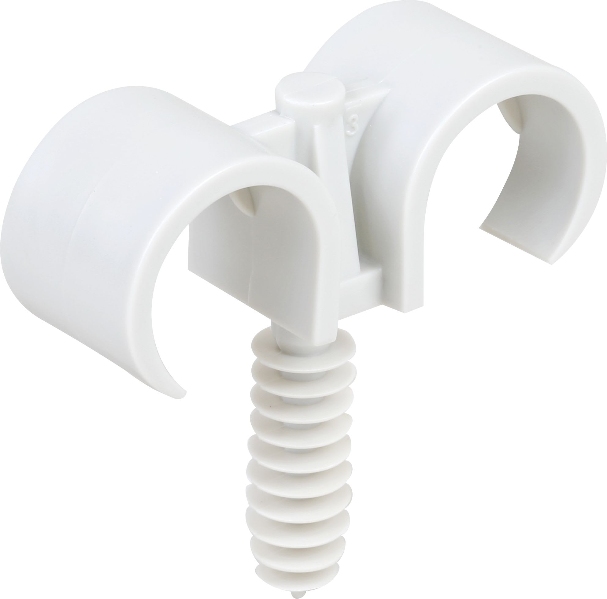Eur Ohm - Double clips/cheville tube Ø25