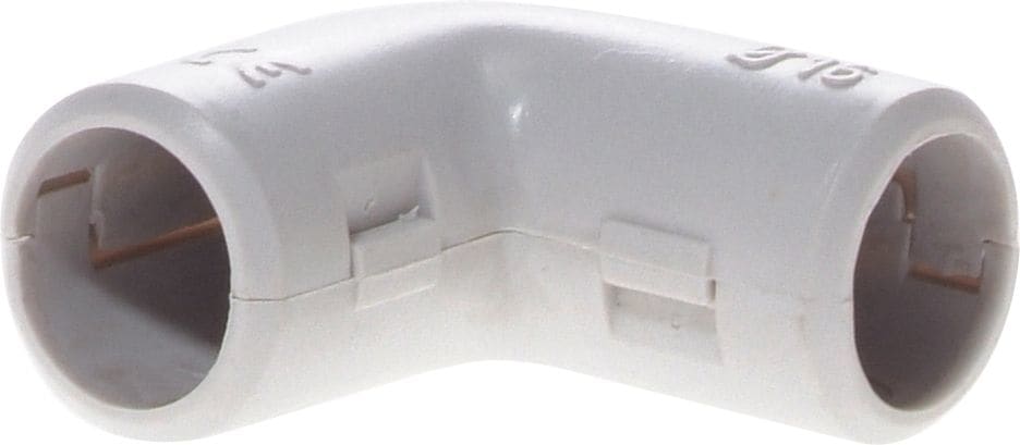 Eur Ohm - Coude Ø16mm gris (étiquette unitaire)