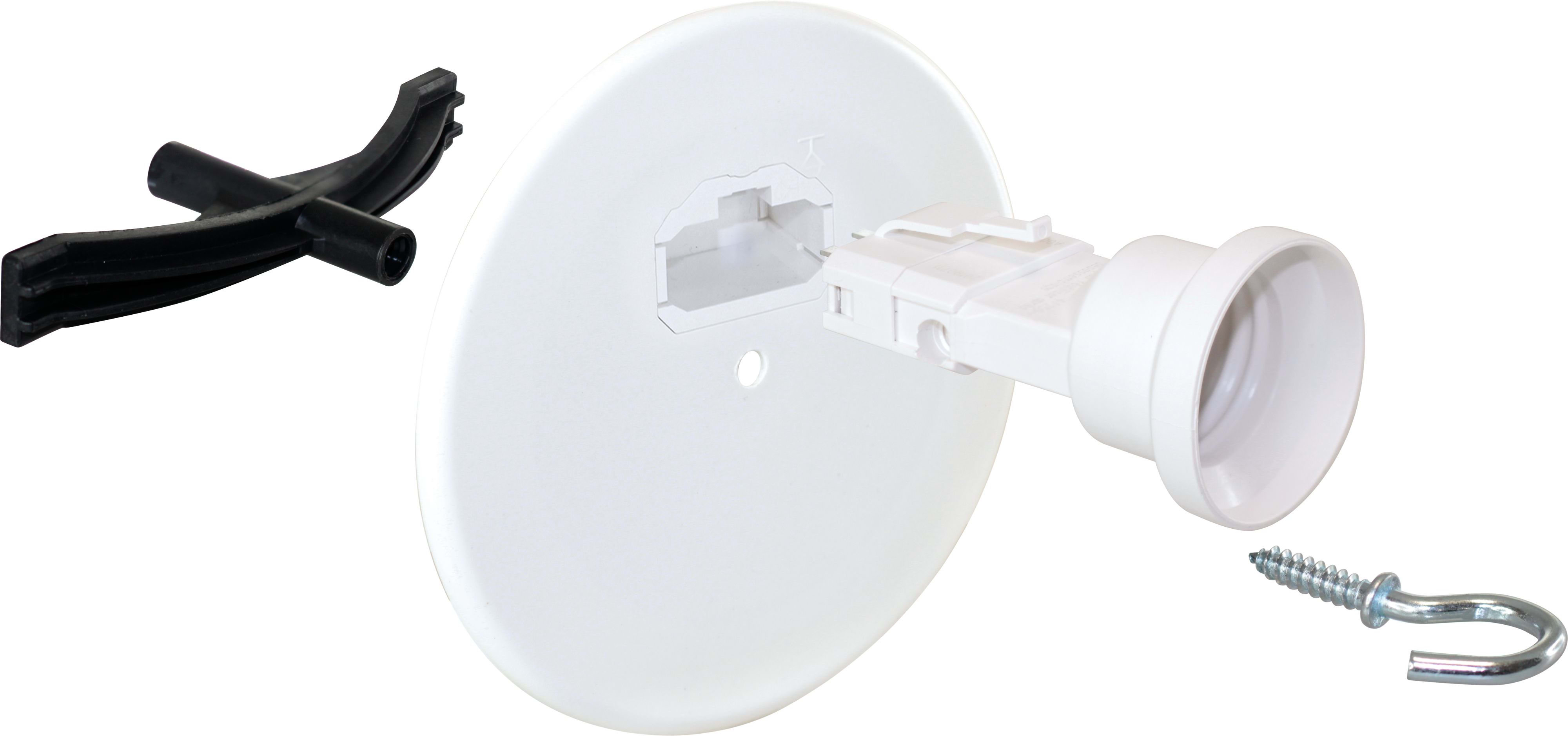 Eur Ohm - Kit access.fix. Lum. + couv DCL Ø120 + piton 60mm + douille
