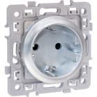 Eur Ohm - SQUARE  PC 2P+T SILVER ALLEMAND