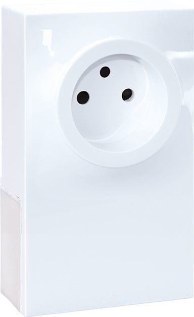 Eur Ohm - ADAPTATEUR MOULURE hauteur 16 max 1 POSTE pour PC 2P+T