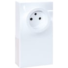 Eur Ohm - ADAPTATEUR MOULURE hauteur 22 max 1 POSTE pour PC  2P+T
