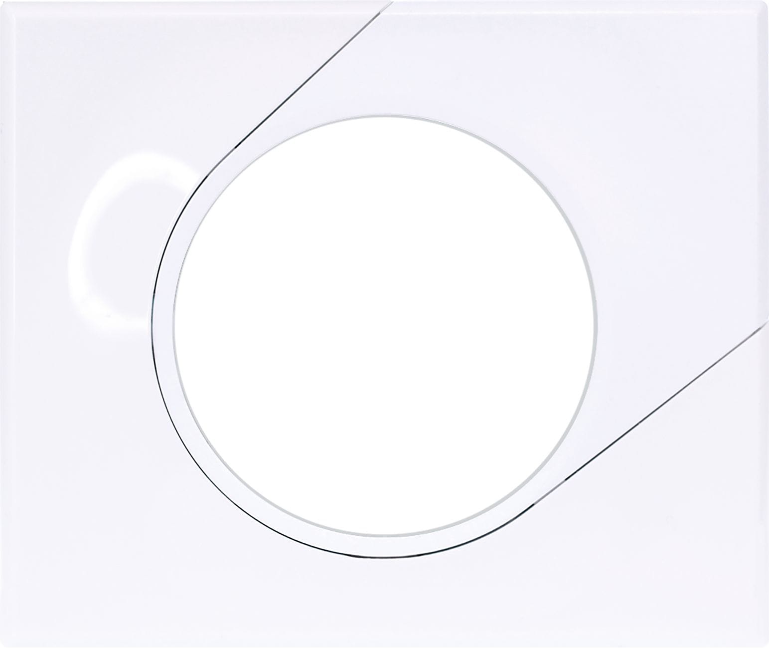 Eur Ohm - COMETE Plaque 1 poste Classic White