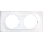 Eur Ohm - COMETE Plaque 2 postes Classic White