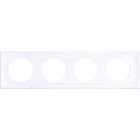 Eur Ohm - COMETE Plaque 4 postes Classic White