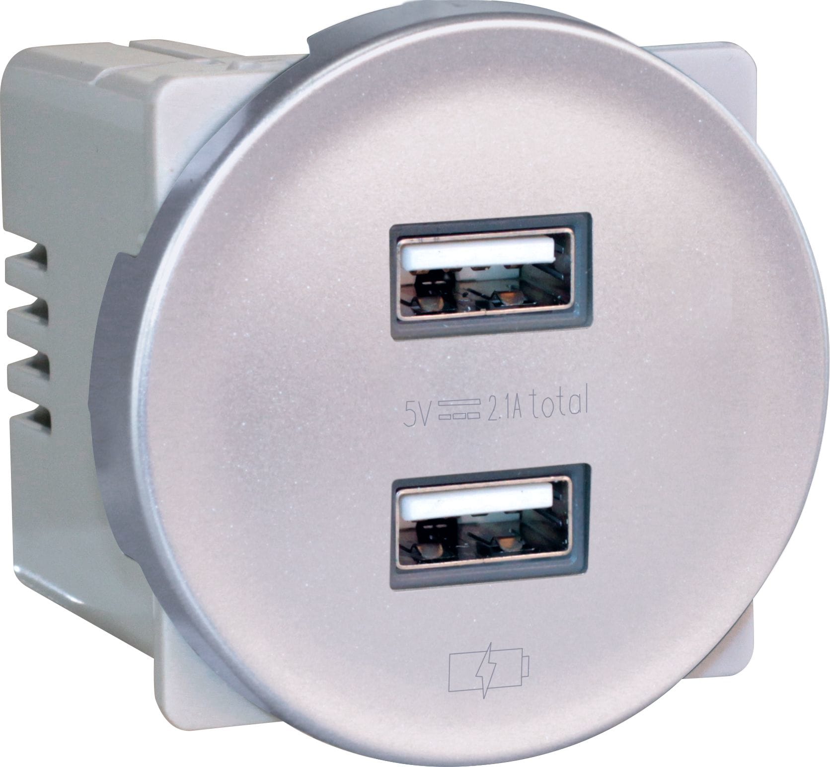 Eur Ohm - COMETE Dble USB A SILVER