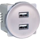 Eur Ohm - COMETE Dble USB A SILVER