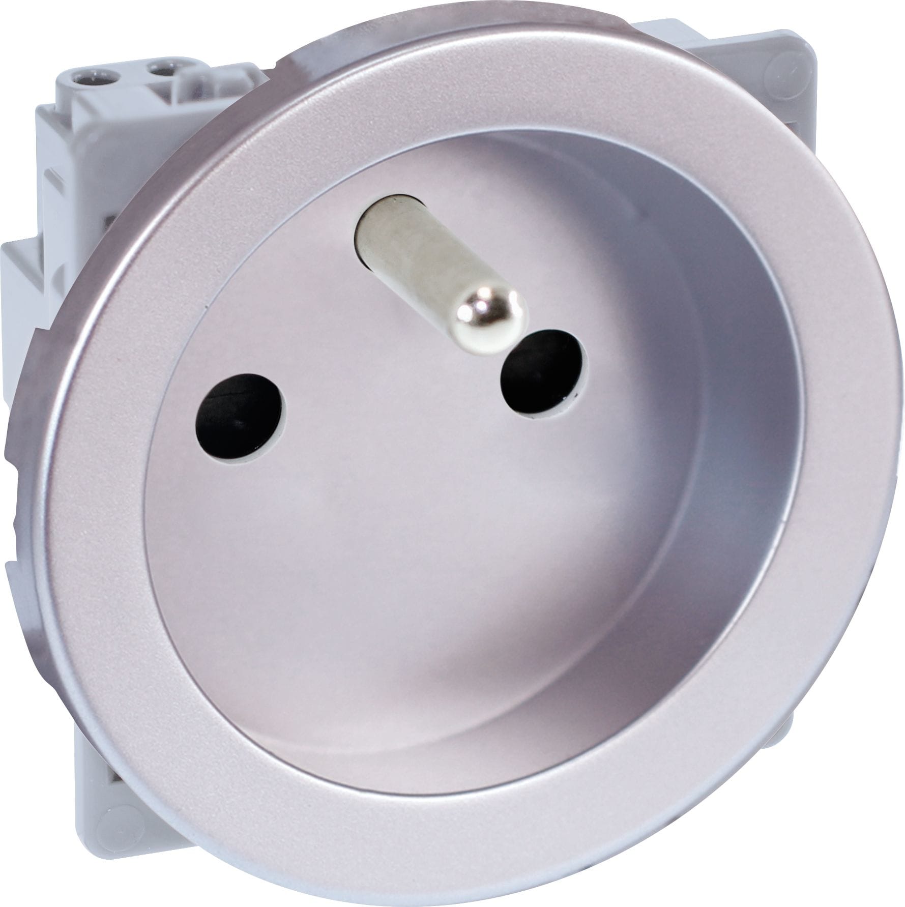 Eur Ohm - COMETE Prise 2P+T SILVER