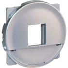 Eur Ohm - COMETE Plastron adaptateur noyaux RJ45 Keystone SILVER