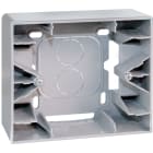 Eur Ohm - COMETE Cadre saillie 1 poste type A SILVER