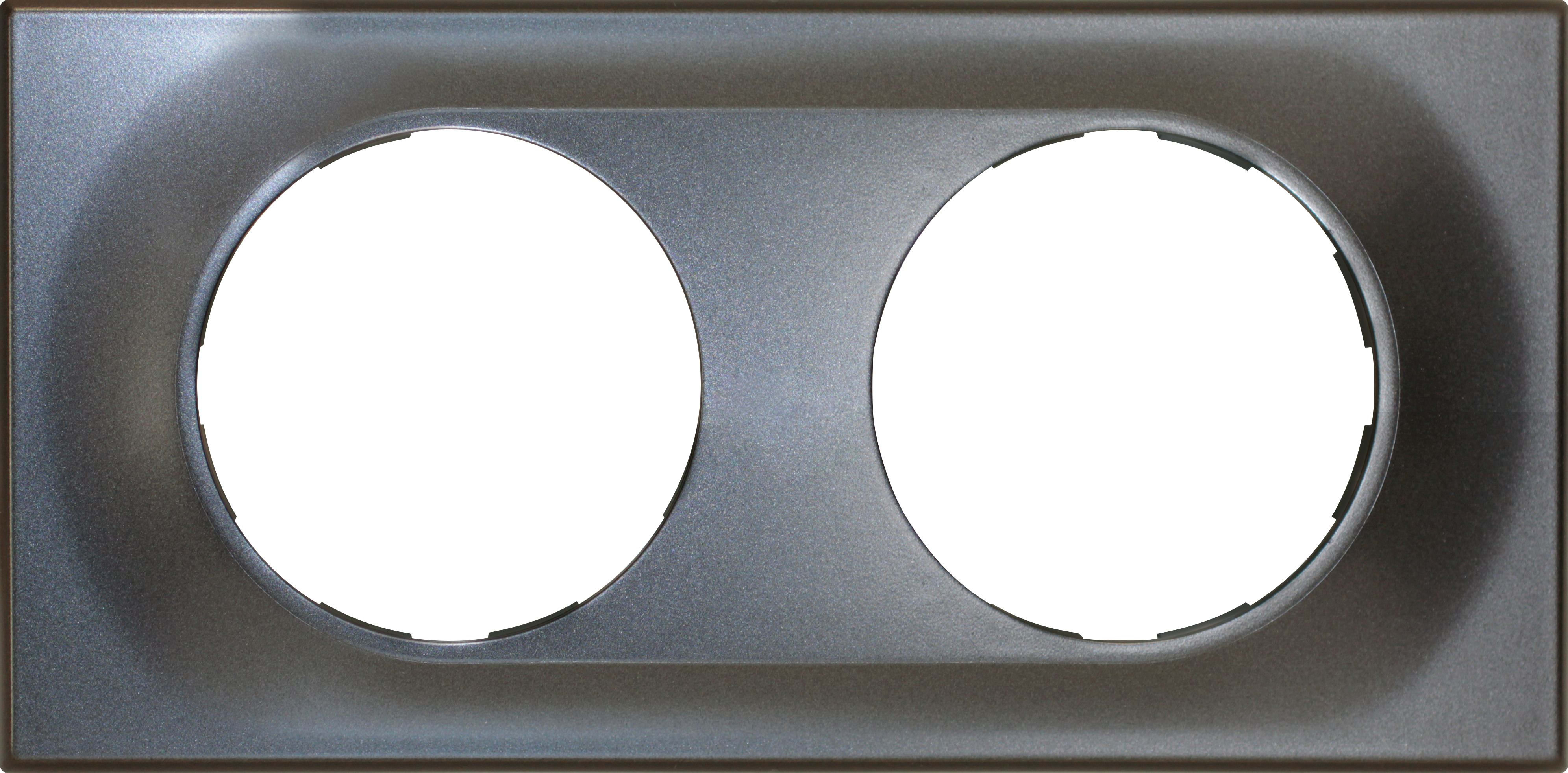Eur Ohm - COMETE Plaque 2 postes VULCAIN