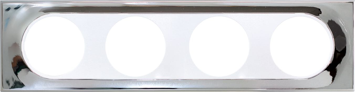 Eur Ohm - COMETE Plaque 4 postes MIRROR