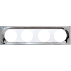 Eur Ohm - COMETE Plaque 4 postes MIRROR