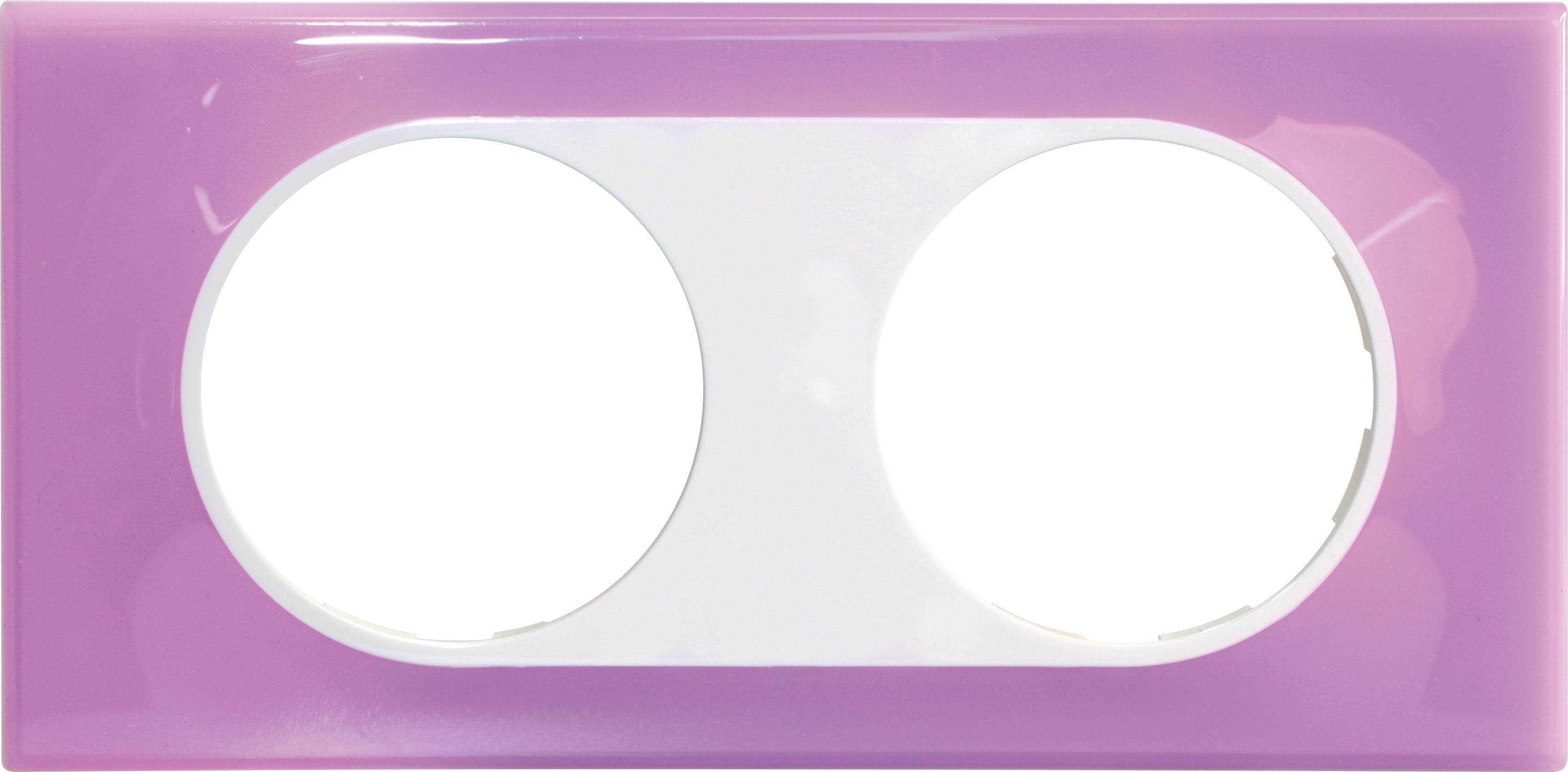 Eur Ohm - COMETE Plaque 2 postes JULIA