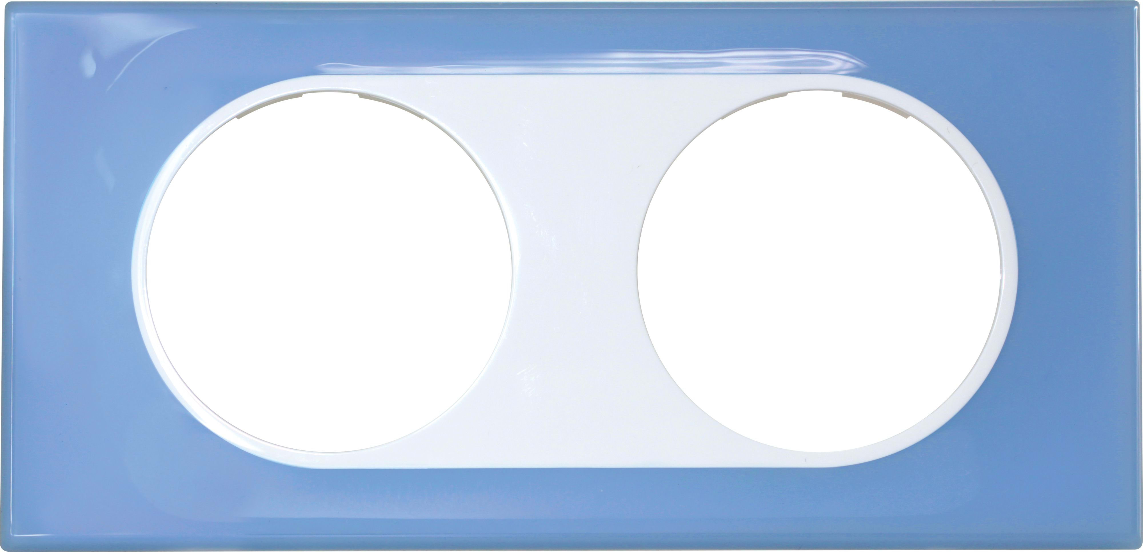 Eur Ohm - COMETE Plaque 2 postes HEAVEN