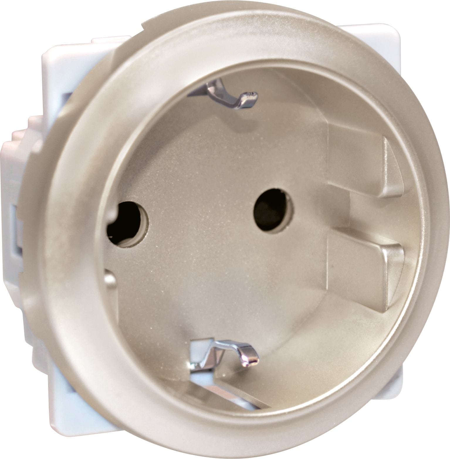 Eur Ohm - COMETE Prise 2P+T Schuko TITANE