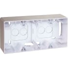 Eur Ohm - COMETE Cadre saillie 2 postes type B TITANE