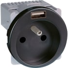 Eur Ohm - COMETE PC  2P+T + USB A VULCAIN