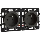 Eur Ohm - COMETE Prise Double 2P+T Pré-câblée VULCAIN