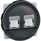 Eur Ohm - COMETE Double Prise RJ45 Multimédia STP Cat.6 Grade 3 VULCAIN