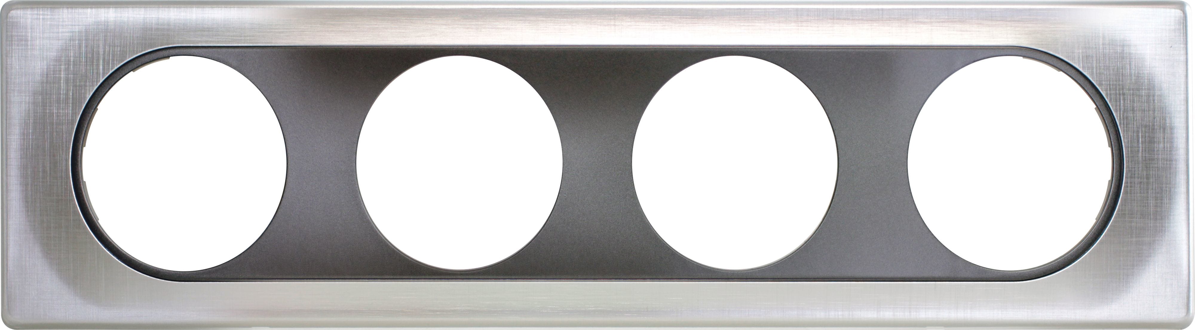 Eur Ohm - COMETE Plaque 4 postes SPIRIT