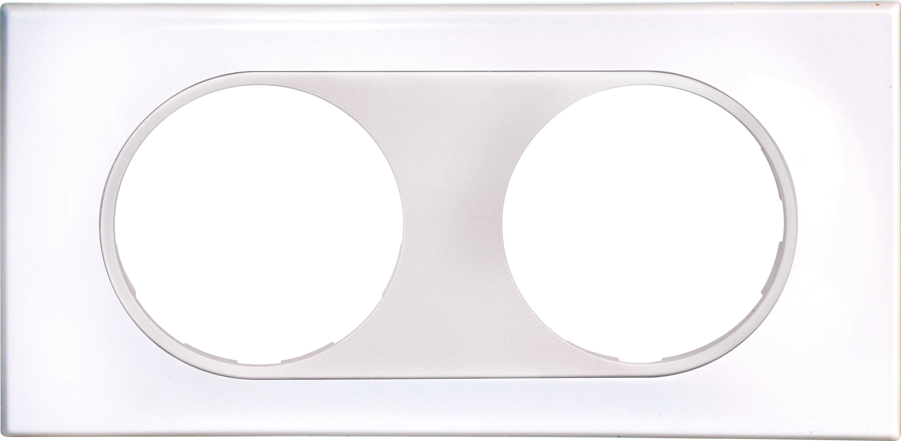 Eur Ohm - COMETE Plaque 2 postes ALLURE