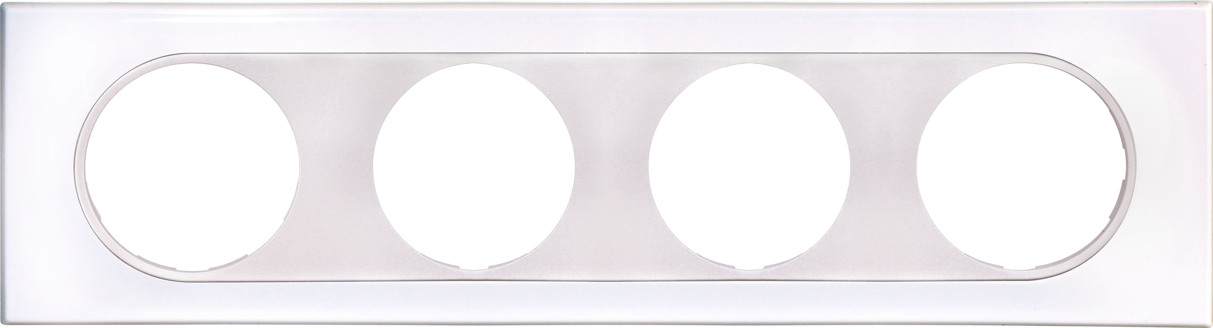 Eur Ohm - COMETE Plaque 4 postes ALLURE