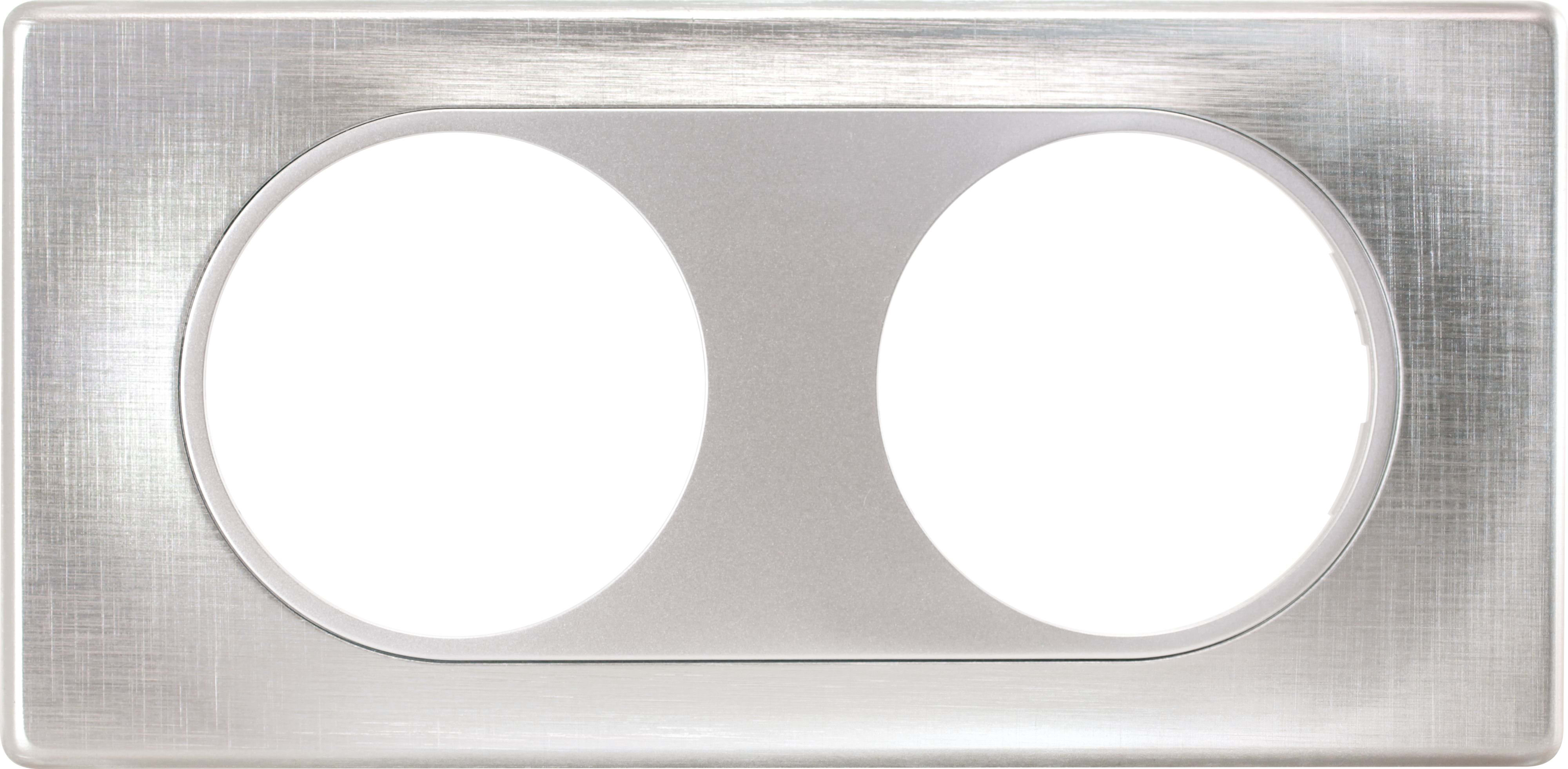Eur Ohm - COMETE Plaque 2 postes ARROW