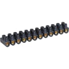 Eur Ohm - Barrettes laiton noire 6 mm² (etiq.uni.)