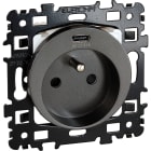 Eur Ohm - Square Prise combinée 2P+T + USB C - Vulcain