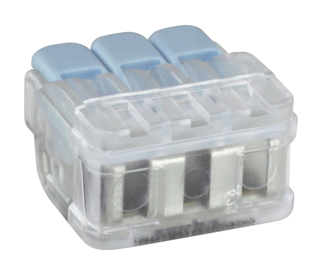 Eur Ohm - Borne à levier 3P 0,35 à 6mm²
