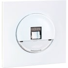 Eur Ohm - SQUARE - prise RJ 45 cat 6 FTP (Gr1) + plaque + griffes - BLC