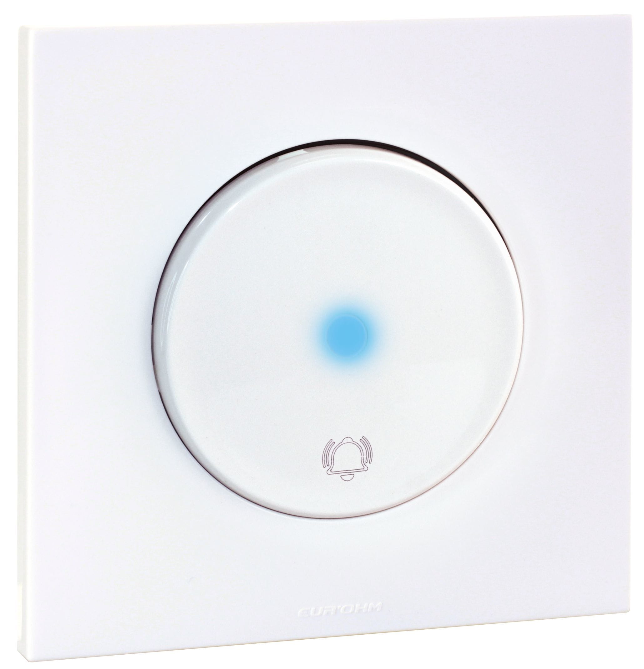 Eur Ohm - SQUARE - BP lumineux carillon + plaque+ griffes - BLC