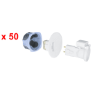 Eur Ohm - Pack 50 kits d'Appliq, DCL D67 FD E27 « TOP CHANTIER »