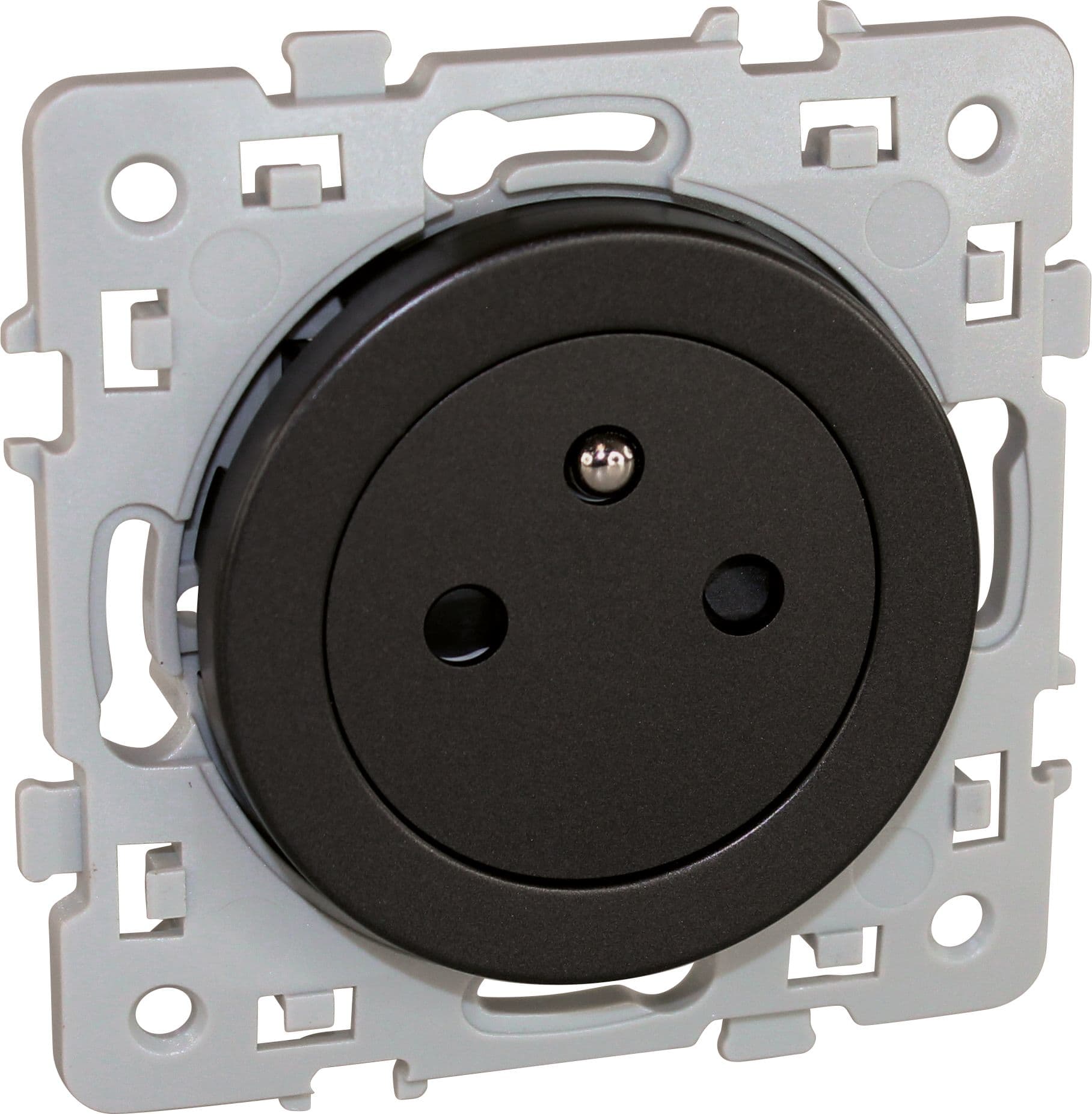 Eur Ohm - SQUARE PC 2P+T Affleurante . VULCAIN