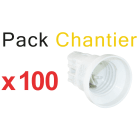 Eur Ohm - Pack de 100 Testeurs de Chantier E27 "TOP CHANTIER"