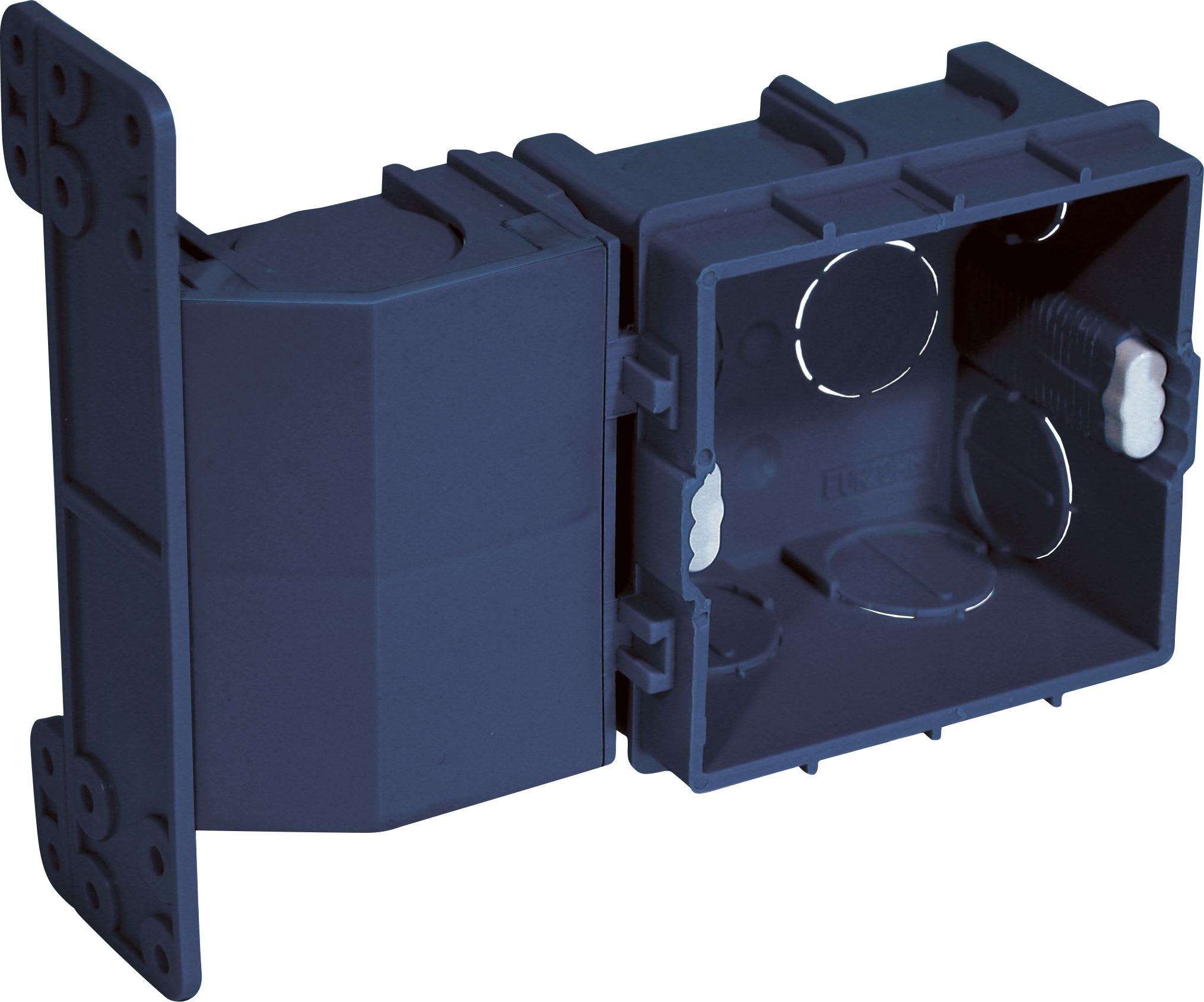 Eur Ohm - Patte chambr+bte 75x75x40