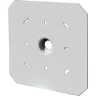 Eur Ohm - Plaque support 100x100mm app saillie pour isolation par l'extérieur