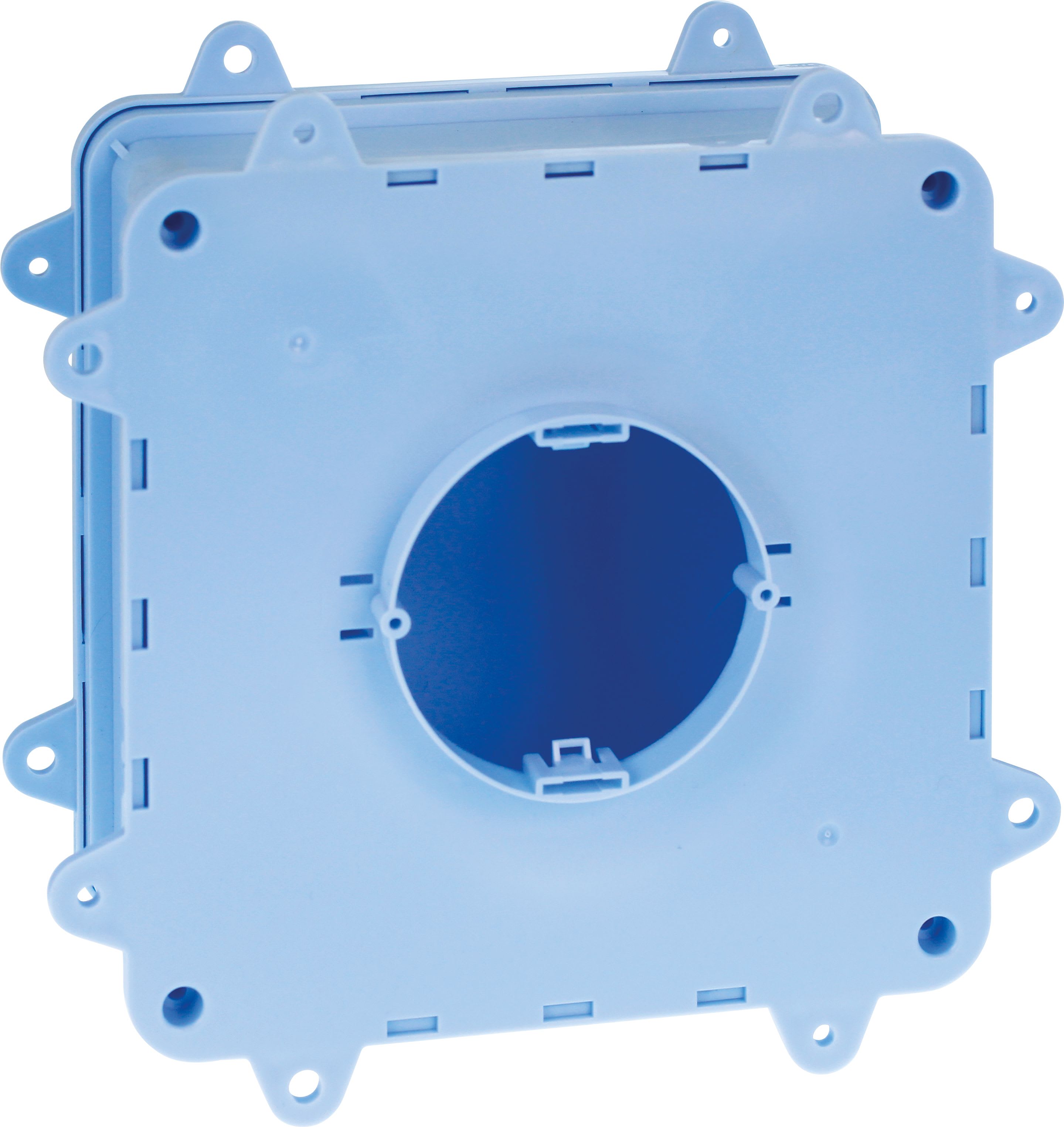 Eur Ohm - DUOBOX Bte cplète pt de ctre 170x170x70mm ouverture Ø75 pattes raccourcies